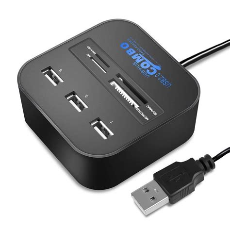 usb c hub with smart card reader|usb hub multi card reader.